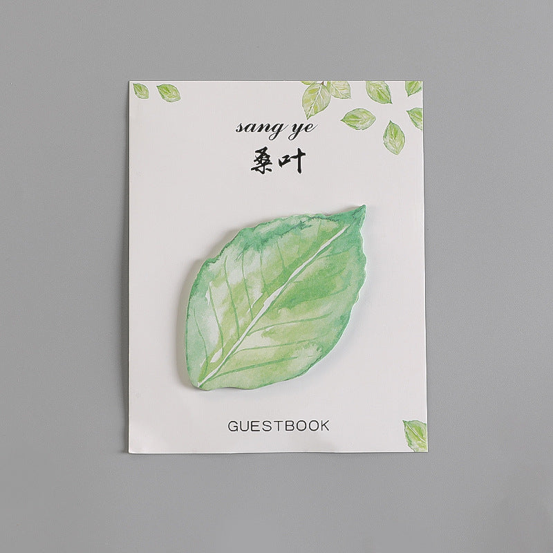 Wholesale Paper Creative Leaf Maple Leaf Ginkgo Sticky Notes